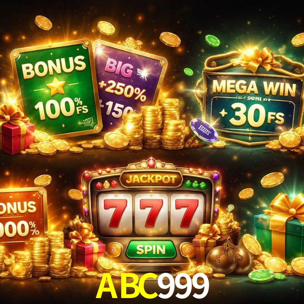Tipos de bonos ABC999 incluyendo recompensas de bienvenida y promociones continuas
